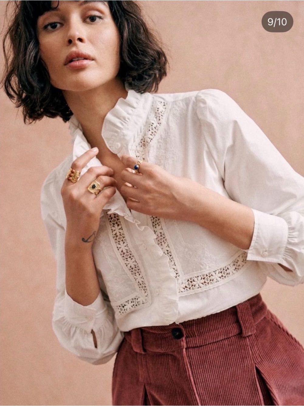 Sezane Ulysse ecru shirt